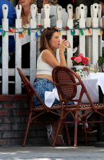 ALESSANDRA AMBROSIO Out for Lunch with a friend at The Ivy in West Hollywood 06/21/2022
