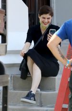 ALEXANDRA DADDARIO on the Set The Mayfair Witches in New Orleans 06/07/2022