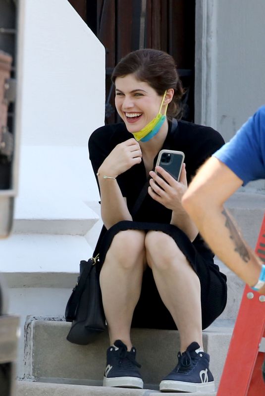 ALEXANDRA DADDARIO on the Set The Mayfair Witches in New Orleans 06/07/2022