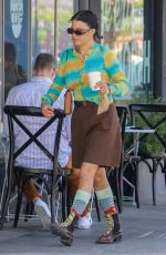 ALIA SHAWKAT Out for Her Morning Coffee-to-go in Los Feliz 05/31/2022