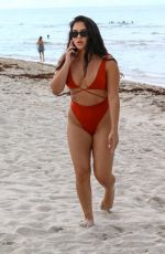 ALIANA MAWLA in Bikini at a Beach in Miami 05/31/2022