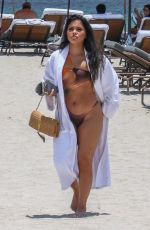 ALIANA MAWLA in Bikini Heading Back to Her Hotel in Miami 06/01/2022
