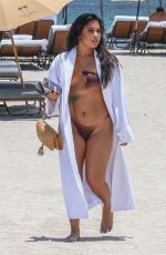 ALIANA MAWLA in Bikini Heading Back to Her Hotel in Miami 06/01/2022