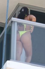 ALIANA MAWLA in Bkini at Her Hotel Balcony in Miami 06/01/2022