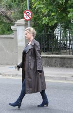 ALICE EVE Out Filming in Co. Wicklow in Ireland 06/22/2022