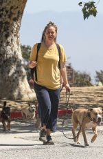 ALICIA SILVERSTONE Hiking with Her Dogs and Friend in Hollywood 06/15/2022