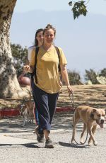 ALICIA SILVERSTONE Hiking with Her Dogs and Friend in Hollywood 06/15/2022