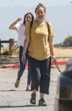 ALICIA SILVERSTONE Hiking with Her Dogs and Friend in Hollywood 06/15/2022