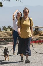 ALICIA SILVERSTONE Hiking with Her Dogs and Friend in Hollywood 06/15/2022