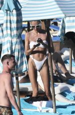 ALINA BAIKOVA in a White Bikini at a Beach in Mykonos 06/16/2022