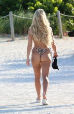 ALISHA LEHMANN and SARAH MAYLING in Bikinis at a Beach in Miami 06/18/2022