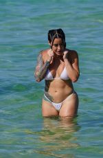 ALYSIA MAGEN in Bikini at a Beach in Miami 06/13/2022