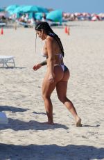 ALYSIA MAGEN in Bikini at a Beach in Miami 06/13/2022