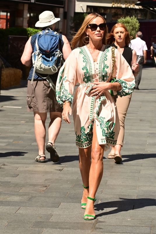 AMANDA HOLDEN Arrives at Heart Radio in London 06/22/2022