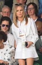 AMANDA HOLDEN at Evian VIP Suite at Wimbledon 2022 in London 06/27/2022