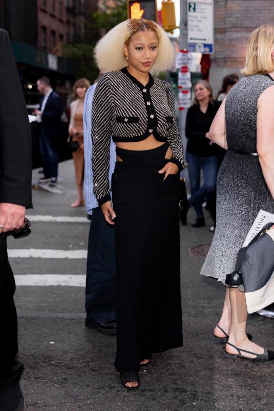 AMANDLA STENGBERG Arrives at Chanel Dinner at Tribeca Film Festival in New York 06/13/2022