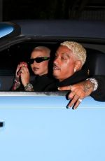 AMBER ROSE and Alexander AE Edwards Out in Culver City 06/24/2022