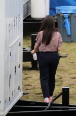 AMERICA FERRERA Arrive on the Set of The Barbie in Los Angeles 06/22/2022