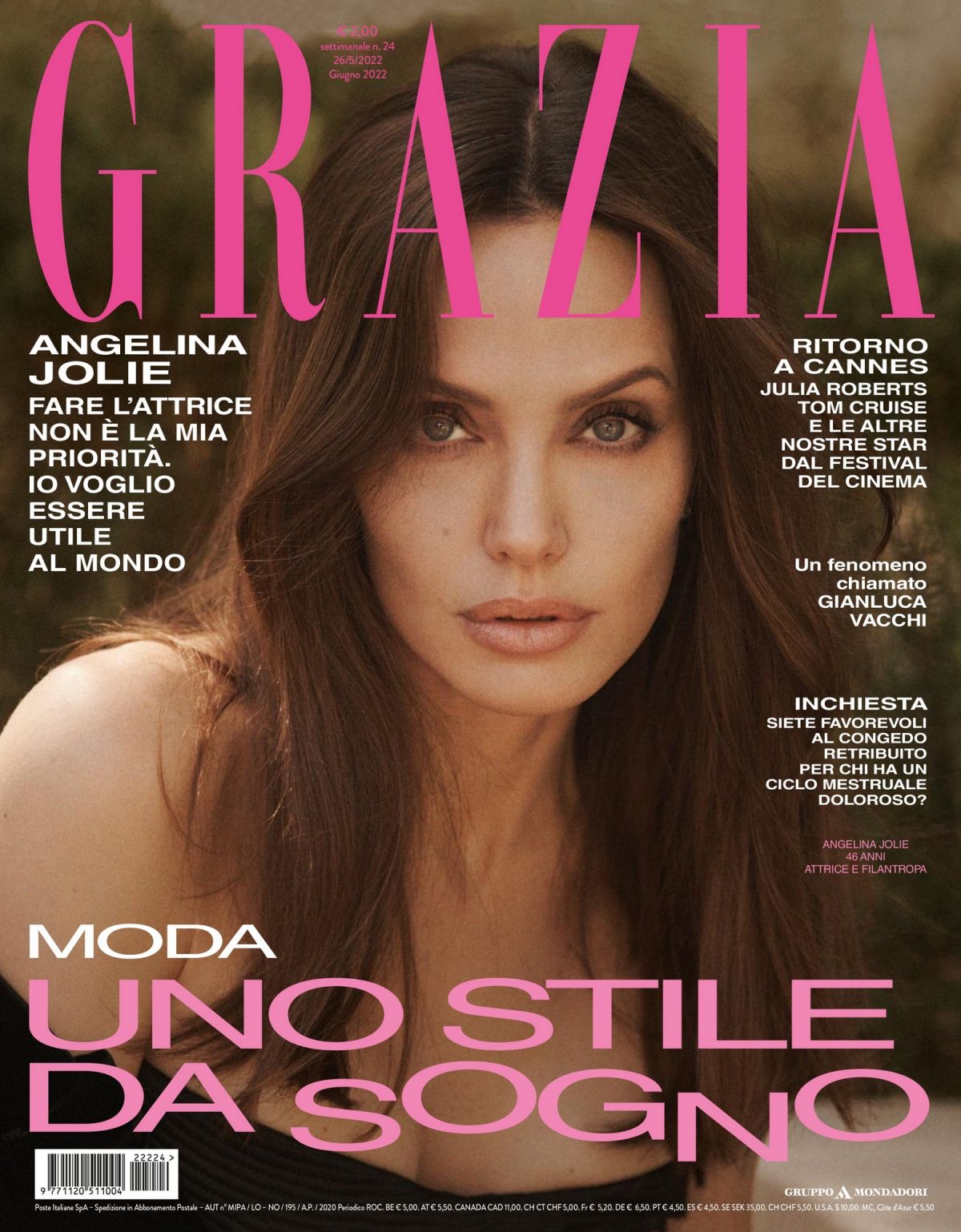ANGELINA JOLIE in Grazia Magazine, May 2022 – HawtCelebs