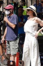 ANGELINA JOLIE on the Set of Without Blood in Rome 06/22/2022