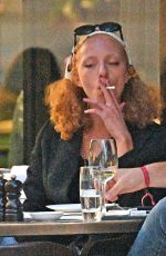 ANNA ERMAKOVA Out for Lunch with Her Boyfriend at Cecconi