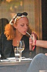 ANNA ERMAKOVA Out for Lunch with Her Boyfriend at Cecconi