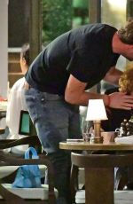 ANNA ERMAKOVA Out for Lunch with Her Boyfriend at Cecconi