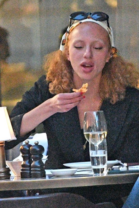 ANNA ERMAKOVA Out for Lunch with Her Boyfriend at Cecconi