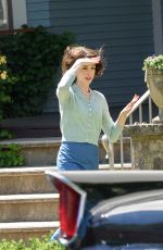 ANNE HATHAWAY and JESSICA CHASTAIN on the Set of Mother