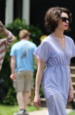 ANNE HATHAWAY on the Set of Mother