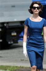 ANNE HATHAWAY on the Set of Mother