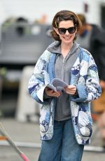 ANNE HATHAWAY on the Set of Mother