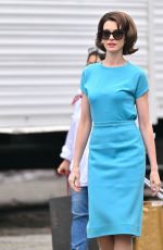 ANNE HATHAWAY on the Set of Mother
