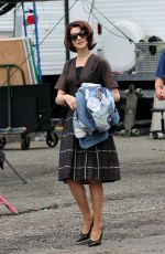 ANNE HATHAWAY on the Set of Mother