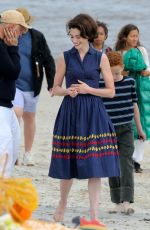 ANNE HATHAWAY on the Set of Mother
