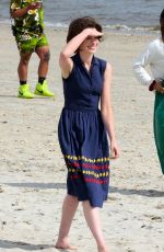 ANNE HATHAWAY on the Set of Mother