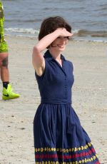 ANNE HATHAWAY on the Set of Mother