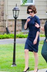 ANNE HATHAWAY on the Set of Mother