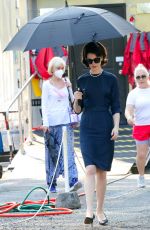 ANNE HATHAWAY on the Set of Mother