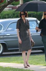 ANNE HATHAWAY on the Set of Mother
