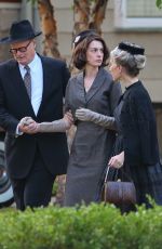 ANNE HATHAWAY on the Set of Mother