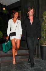 APRIL LOVE GEARY on a Date Night at Catch Steak Restaurant in West Hollywood 06/17/2022