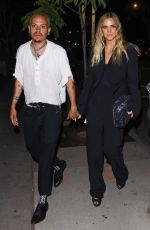 ASHLEE SIMPSON and Evan Ross Arrives at Dolce & Gabbana Event at Olivetta Restaurant in West Hollywood 06/09/2022