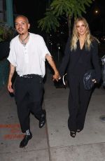 ASHLEE SIMPSON and Evan Ross Arrives at Dolce & Gabbana Event at Olivetta Restaurant in West Hollywood 06/09/2022