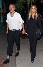 ASHLEE SIMPSON and Evan Ross Arrives at Dolce & Gabbana Event at Olivetta Restaurant in West Hollywood 06/09/2022