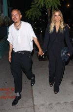 ASHLEE SIMPSON and Evan Ross Arrives at Dolce & Gabbana Event at Olivetta Restaurant in West Hollywood 06/09/2022