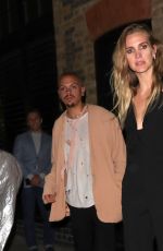 ASHLEE SIMPSON and Evan Ross Leaves Chiltern Firehouse in London 06/29/2022