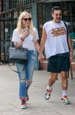 ASHLEY BENSON Walks Hand in Hand with a Mystery Man in Los Feliz 06/04/2022
