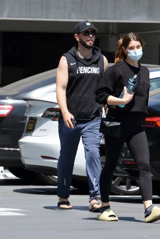 ASHLEY GREENE and Paul Khoury Leaves a Gym in Los Angeles 06/08/2022