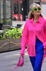 ASHLEY ROBERTS Arrives at Heart Radio in London 06/07/2022